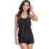 Retro Halter Ruched Two Piece Floral Swimsuit