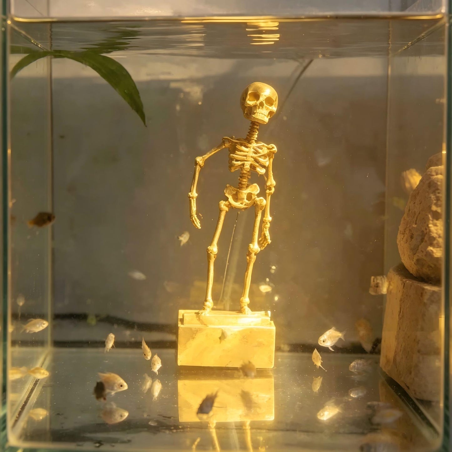 🔥Aquarium Dancing Skeleton Decor🔥