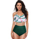 Ruffled Bikini & High Waist Bottom Swimsuit