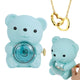 Engraved Heart Necklace - With Real Rose Bear Giftbox