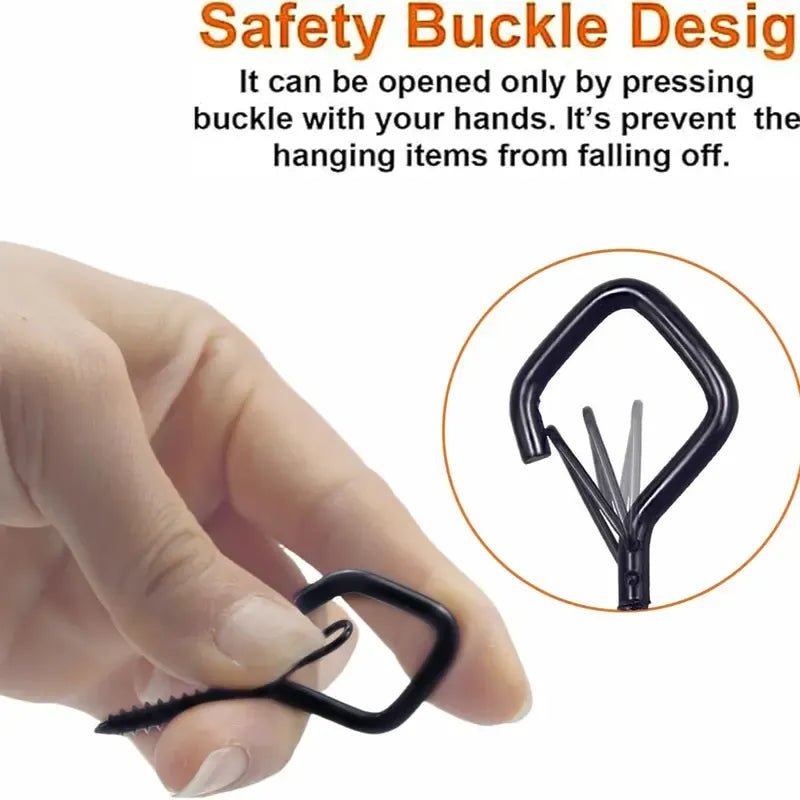 20PCS Windproof & Rust-Resistant🔧Safety Screw Durable Metal Ceiling Hook - Image 2