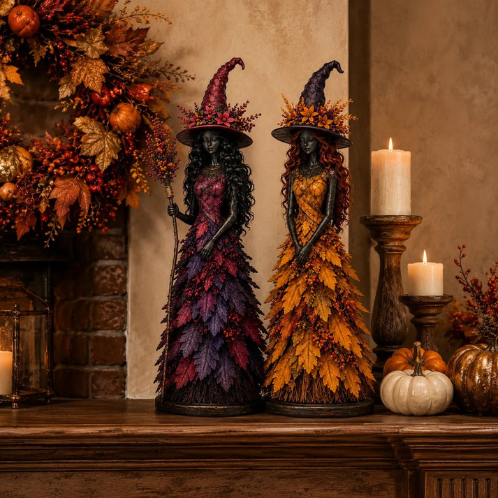 🔥LAST DAY 50% OFF - 🧙‍♀️Enchanted Autumn Witch Figurine(📦Buy 4 Free Shipping)