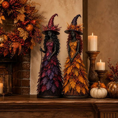 🔥LAST DAY 50% OFF - 🧙‍♀️Enchanted Autumn Witch Figurine(📦Buy 4 Free Shipping)