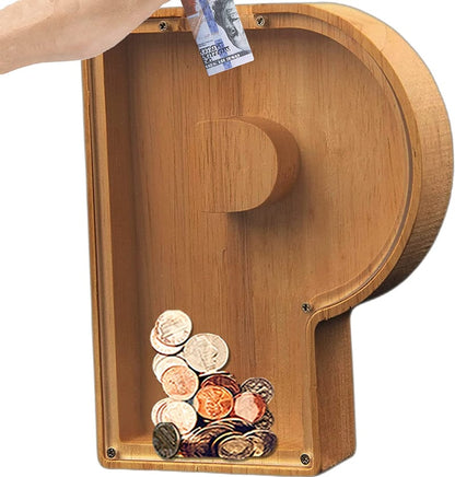 Piggy Bank-Wood Gift For Kids-Customizable name