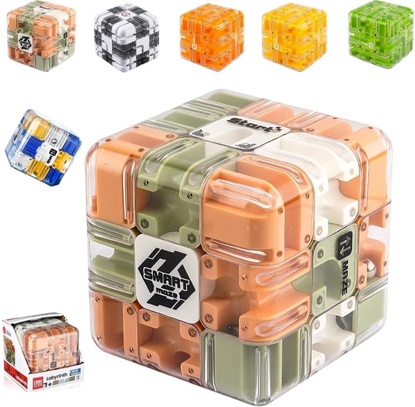 🔥Christmas Hot Sale 🔥Large Labyrinth 3D Puzzle Maze Cube - Engaging Brain Teaser Toy