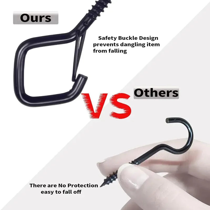 20PCS Windproof & Rust-Resistant🔧Safety Screw Durable Metal Ceiling Hook - Image 6