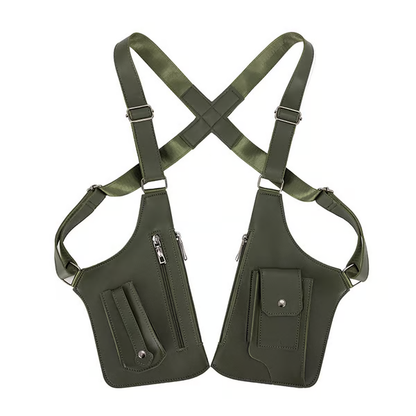 🔫 Unisex Premium Leather Shoulder Bag - Adjustable Underarm Strap