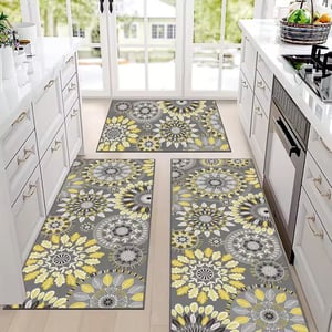 💖💖Boho Washable Kitchen Rugs Sets of 3 - Non Slip Kitchen Rugs