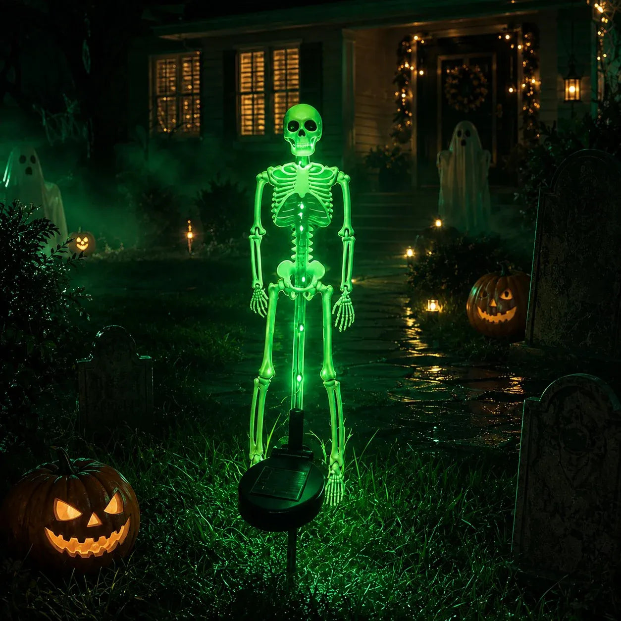 💀 Solar Skeleton Yard Stake - Image 9