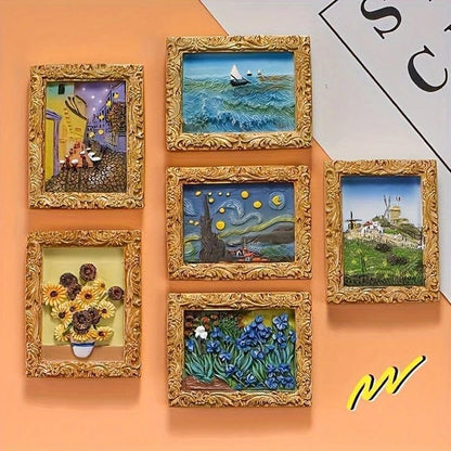 💖💖Van Gogh Inspired Fridge Magnet Set