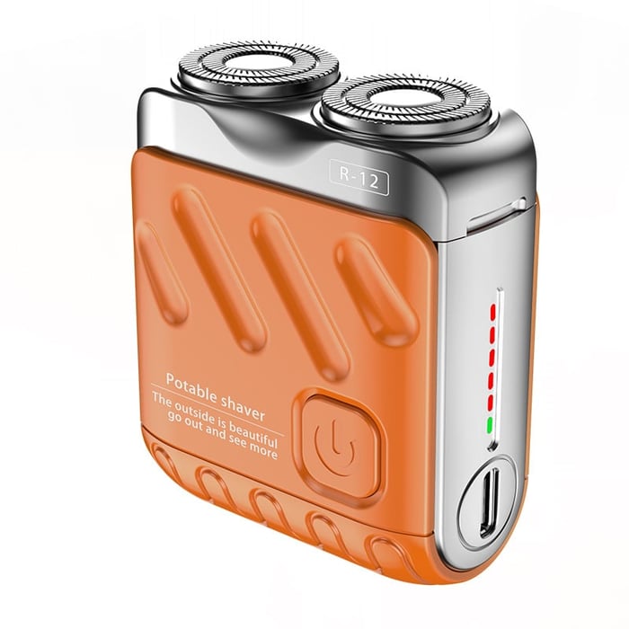 🔥Hot Sale 49% OFF - 🎁Portable Rotary Dual Ring Electric Shaver