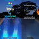Solar Pool Fountain with Lights Dual Arc - Above/Inground Pool Fountain Lights with Remote Control