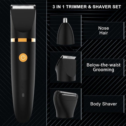 💥Hot Sale-3 in 1 Electric Body Hair Trimmer for Men