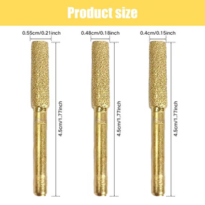 30/60 Pcs Diamond Chainsaw Sharpener 5/32, 3/16, 7/32 Inches