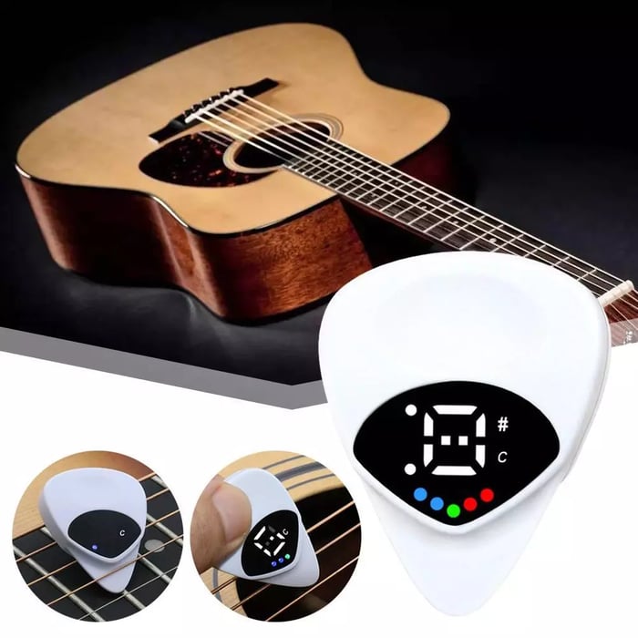 🏆Flash Sale⚡ 50K+ SOLD! Almost Gone - ✨2-in-1 Guitar Picks-Acoustic Guitar Tuner