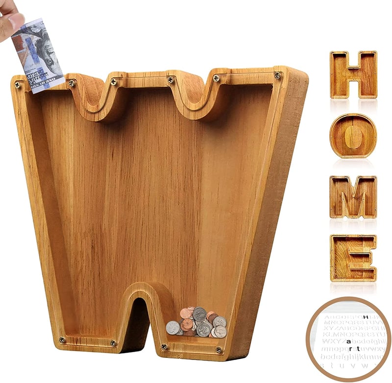 Piggy Bank-Wood Gift For Kids-Customizable name