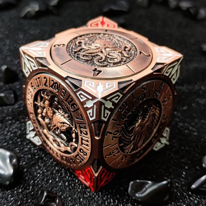🏆Flash Sale⚡ 50K+ SOLD! Almost Gone-💥2026 New DND Fidget Spinner DICE: 7-in-1 Metal DND Dice Cube – 6-Sided Rotating Polyhedral Dice, Tabletop RPG Accessory for DMs and Player，Best gifts