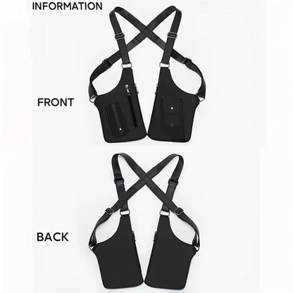🔫 Unisex Premium Leather Shoulder Bag - Adjustable Underarm Strap