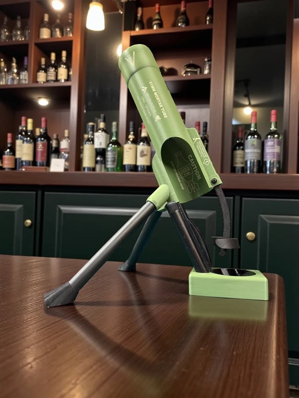 🚀 51mm Beer Bottle Mortar Bottle Opener 🍻– Novelty Cap-Launching Desk & Bar Accessory🔥