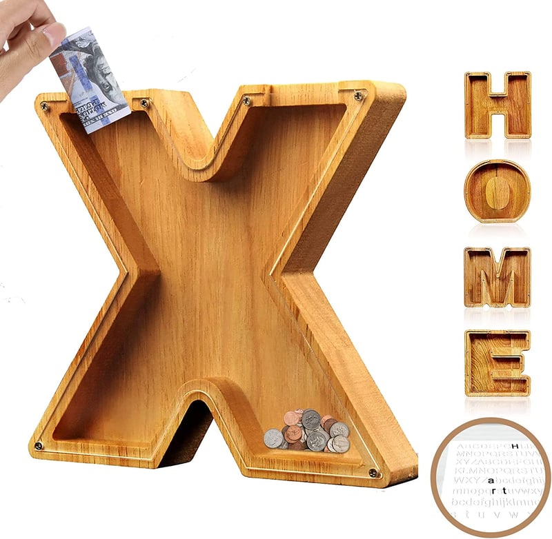 Piggy Bank-Wood Gift For Kids-Customizable name