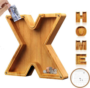 Piggy Bank-Wood Gift For Kids-Customizable name