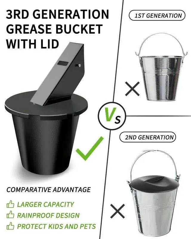 🎁Hot Sale✨Grease Bucket with Lid