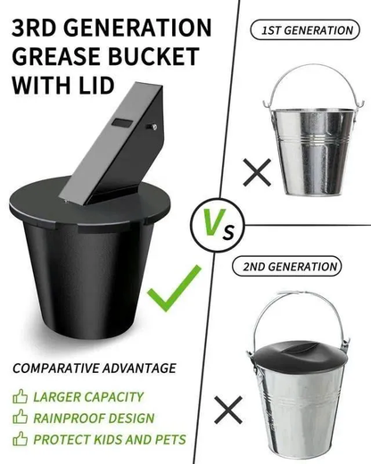 🎁Hot Sale✨Grease Bucket with Lid