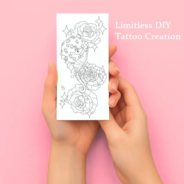 ✨🎨Temporary Tattoo Sketchbook – Tattoo Design Drawing Book