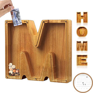 Piggy Bank-Wood Gift For Kids-Customizable name