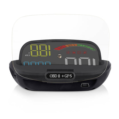 Car Heads Up Display-Fully compatible with OBD+GPS dual system, suitable for any car