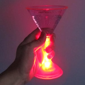LED Glowing Martini Glasses
