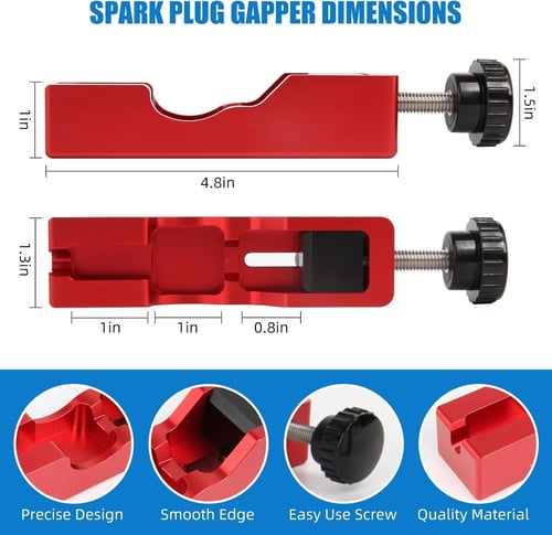 🔧 Spark Plug Gap Tool with Feeler Gauge