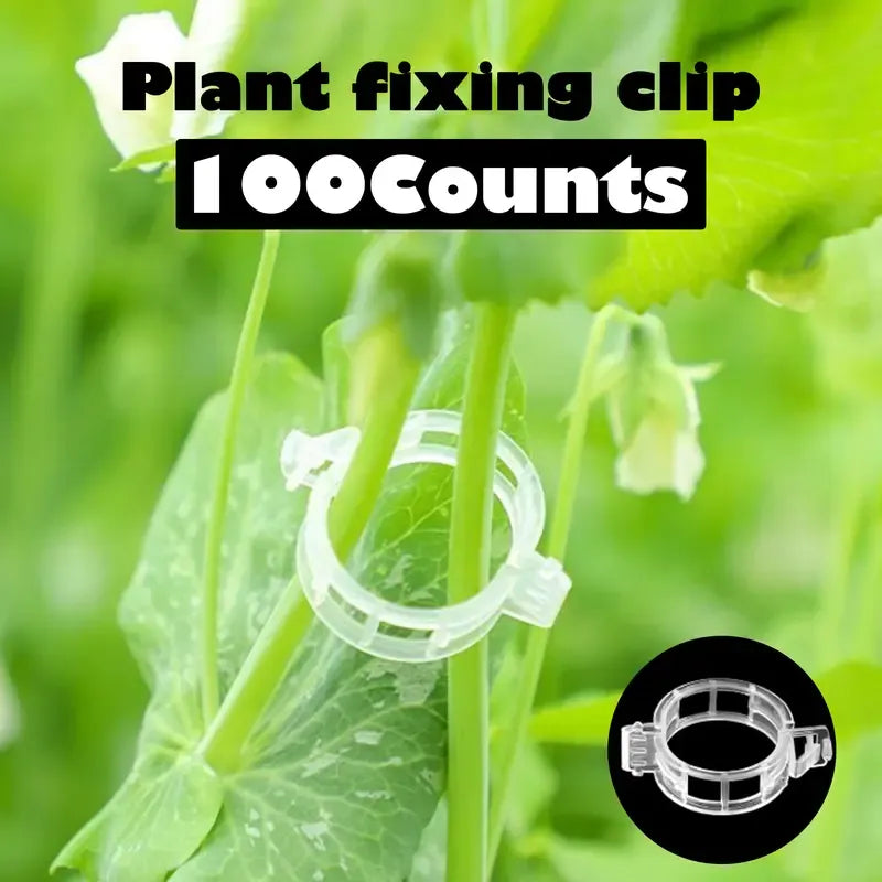 Reusable Plant Support Clips (100 clips) - Image 1