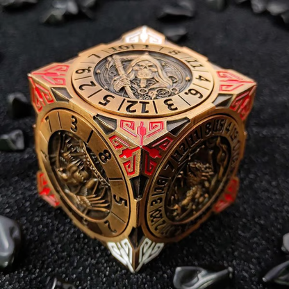 🏆Flash Sale⚡ 50K+ SOLD! Almost Gone-💥2026 New DND Fidget Spinner DICE: 7-in-1 Metal DND Dice Cube – 6-Sided Rotating Polyhedral Dice, Tabletop RPG Accessory for DMs and Player，Best gifts