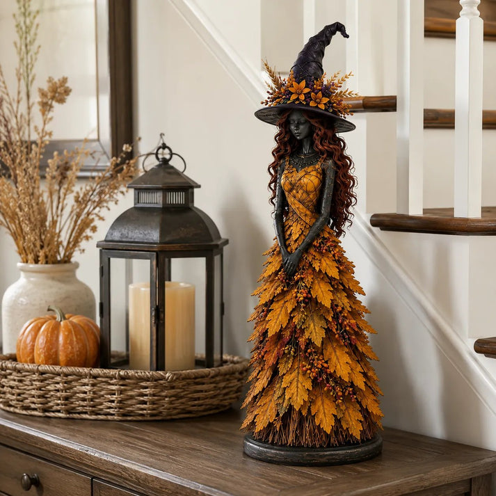 🔥LAST DAY 50% OFF - 🧙‍♀️Enchanted Autumn Witch Figurine(📦Buy 4 Free Shipping)