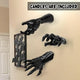 🏆Flash Sale⚡Life-Size Creepy Hands Wall Decor – 3-Piece Set with LED Candles for Gothic Halloween