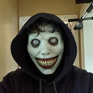 Scary Zombie Mask Set 🎭 Halloween Costume Accessory | Creepy Clown & Demon Design 👹 Lightweight & Breathable Plastic | Haunted House Party Essential 🎃