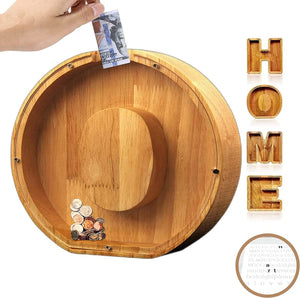 Piggy Bank-Wood Gift For Kids-Customizable name