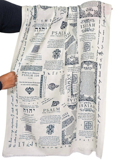 ✝️Protection Bible Verse Scarf, Yeshua Scripture Wrap🙏