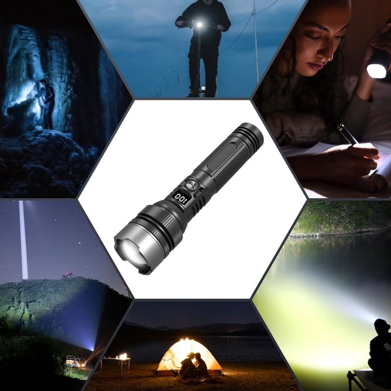🔦 Summer Essential! 🔥 49% OFF – 2-in-1 Power Bank Flashlight – Super Bright, Zoomable & USB Rechargeable for Camping & Emergencies