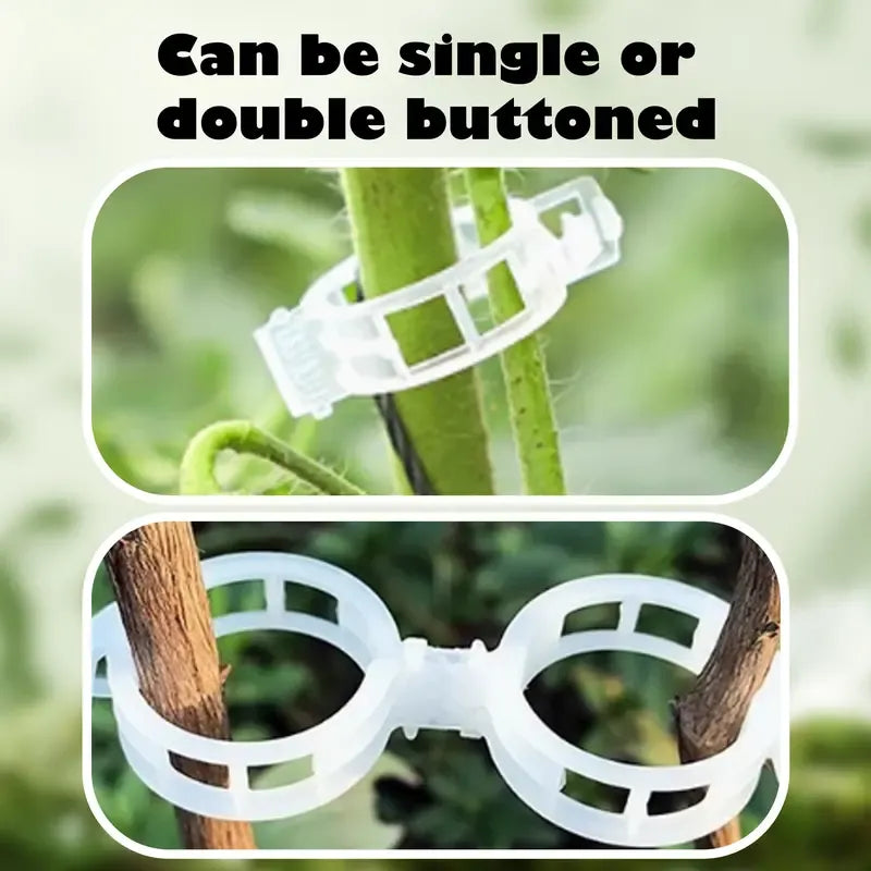 Reusable Plant Support Clips (100 clips) - Image 2