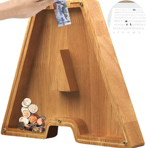 Piggy Bank-Wood Gift For Kids-Customizable name