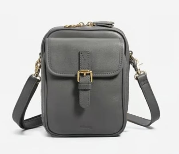 🔥Crossbody Leather Bag - Grey (New Colors)