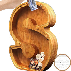 Piggy Bank-Wood Gift For Kids-Customizable name