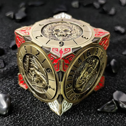 🏆Flash Sale⚡ 50K+ SOLD! Almost Gone-💥2026 New DND Fidget Spinner DICE: 7-in-1 Metal DND Dice Cube – 6-Sided Rotating Polyhedral Dice, Tabletop RPG Accessory for DMs and Player，Best gifts