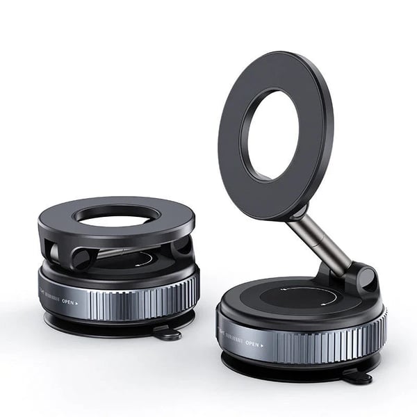 🔥 Retractable Car Phone Mount - 360° Magnetic Holder