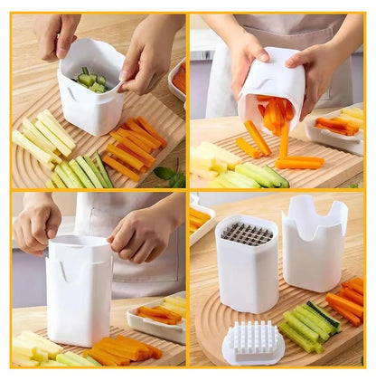 🥕 Must-Have Kitchen Tool! 🔥 49% OFF – Piranha Chip Chop – 2-in-1 Manual Cutter