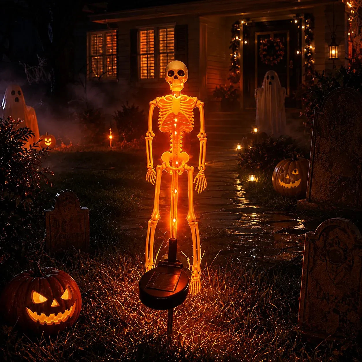 💀 Solar Skeleton Yard Stake - Image 8