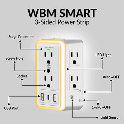 ✨ Multi Plug Outlet Surge Protector