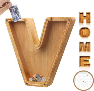 Piggy Bank-Wood Gift For Kids-Customizable name